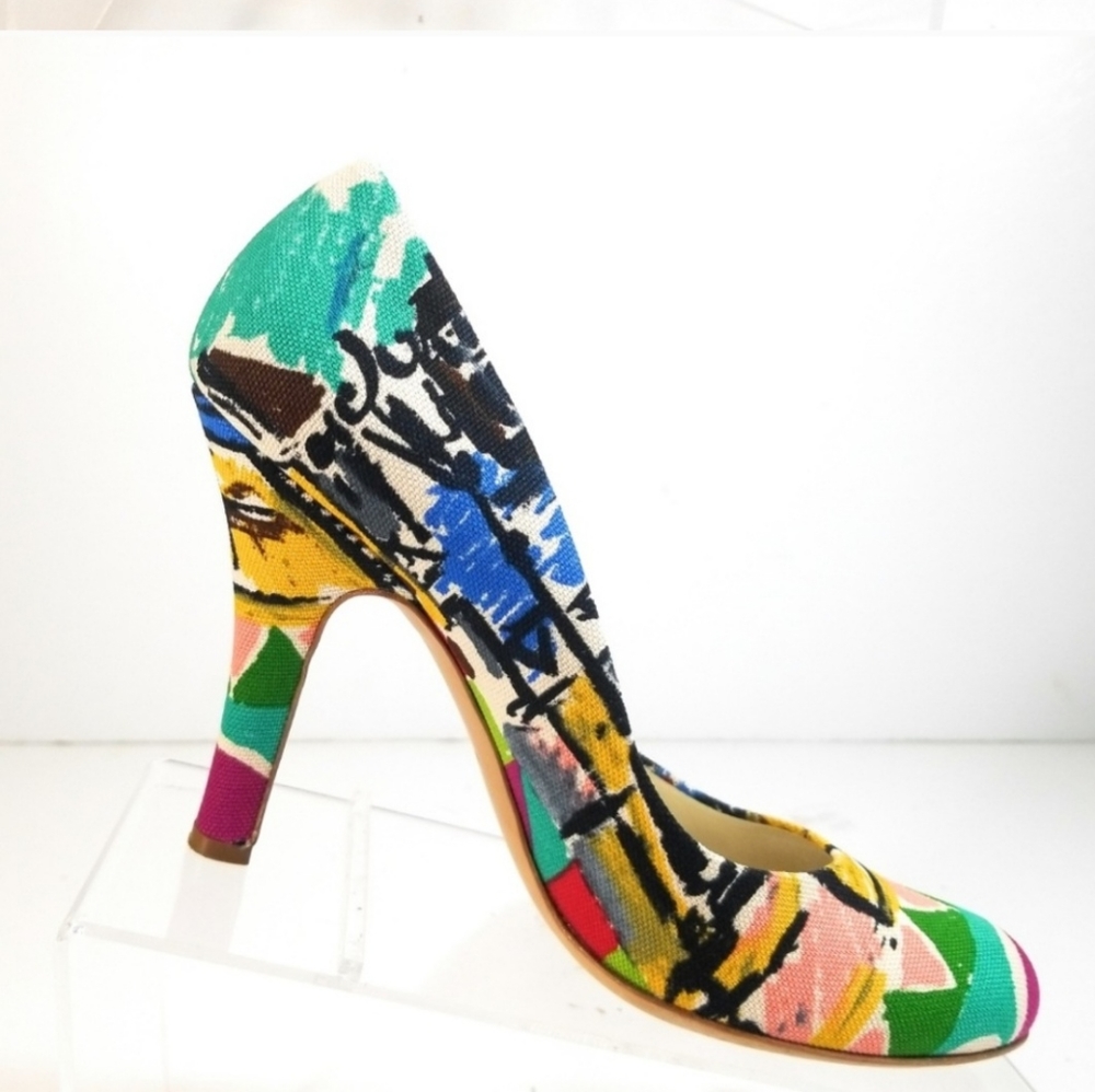 Colorful and beautiful textured Prada heels